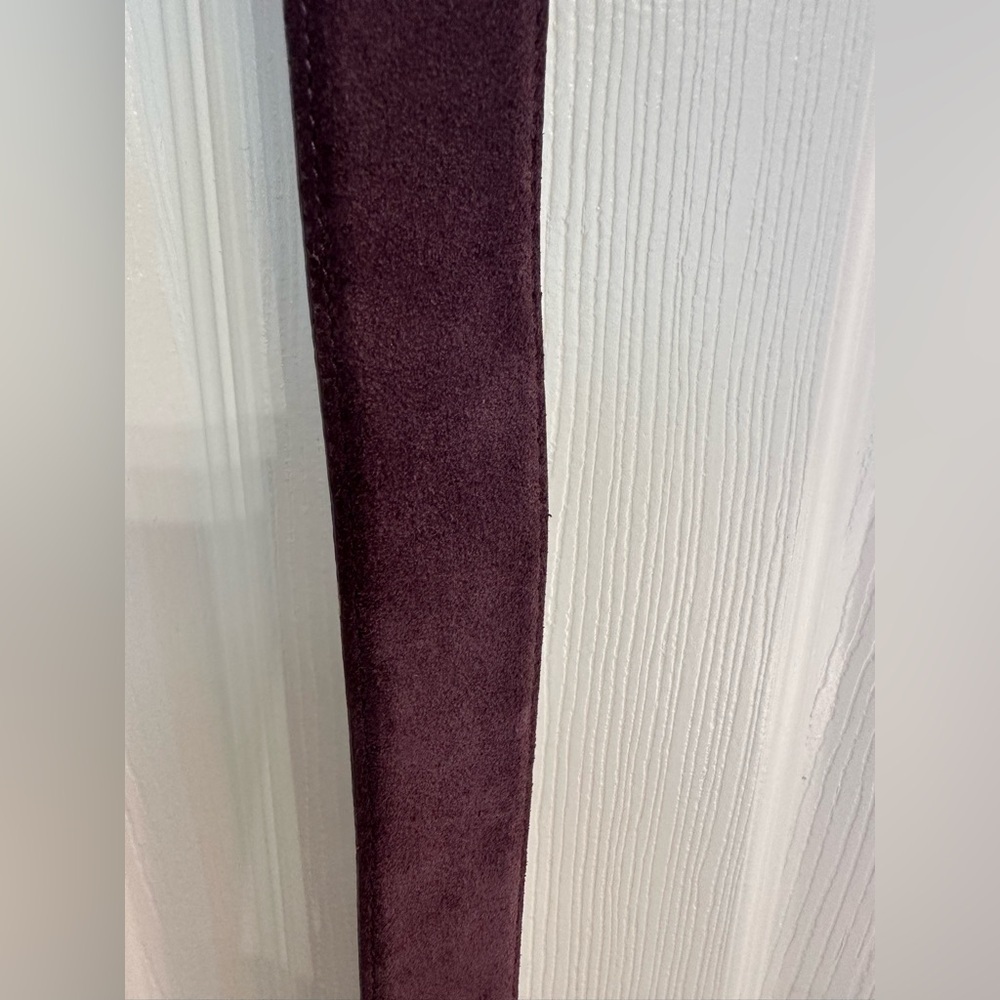 FRAME Denim Deep Purple Suede Belt NWOT Size 39 - Picture 4 of 5